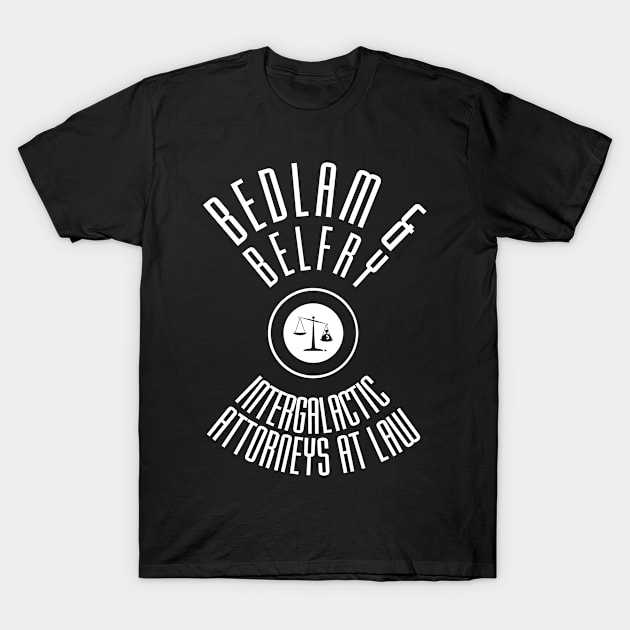 Bedlam & Belfry Retro Logo Black T-Shirt by Bedlam&Belfry